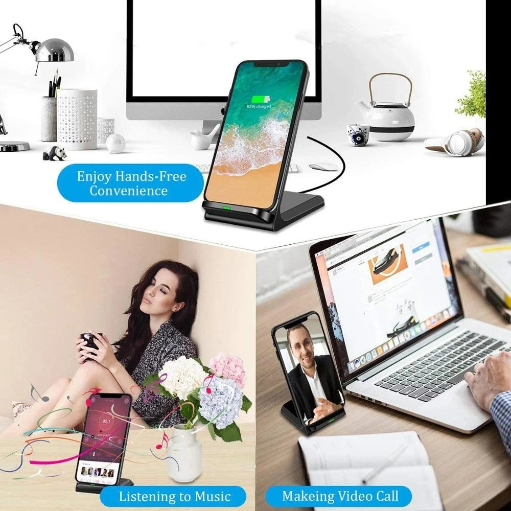 NEW 65W Fast Wireless Charger for Samsung S22 S21 Note 20 Fast Charging Stand For iPhone 14 13 12 11 XS XR X 8 Airpods Pro