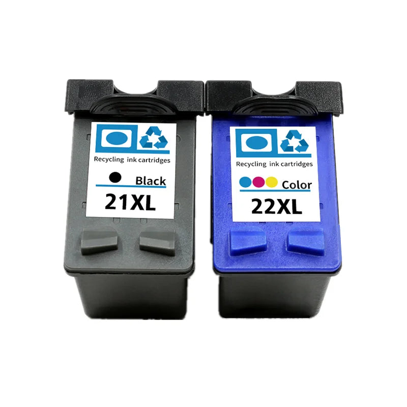 21 22 XL Ink Cartridge Replacement Compatible with HP 21 22 21XL 22XL - Black & Tri-Color | tonyfinger store