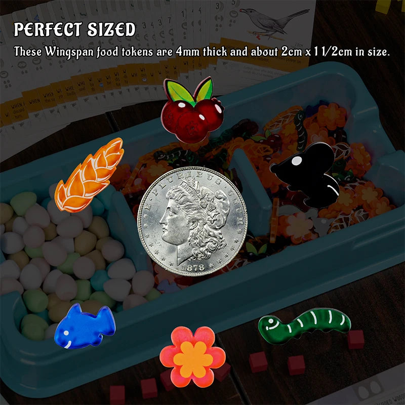 Wingspan Food Resource Tokens Included Nectar Set of 174 Acrylic Laser Cut Upgraded for Wingspan Board Game