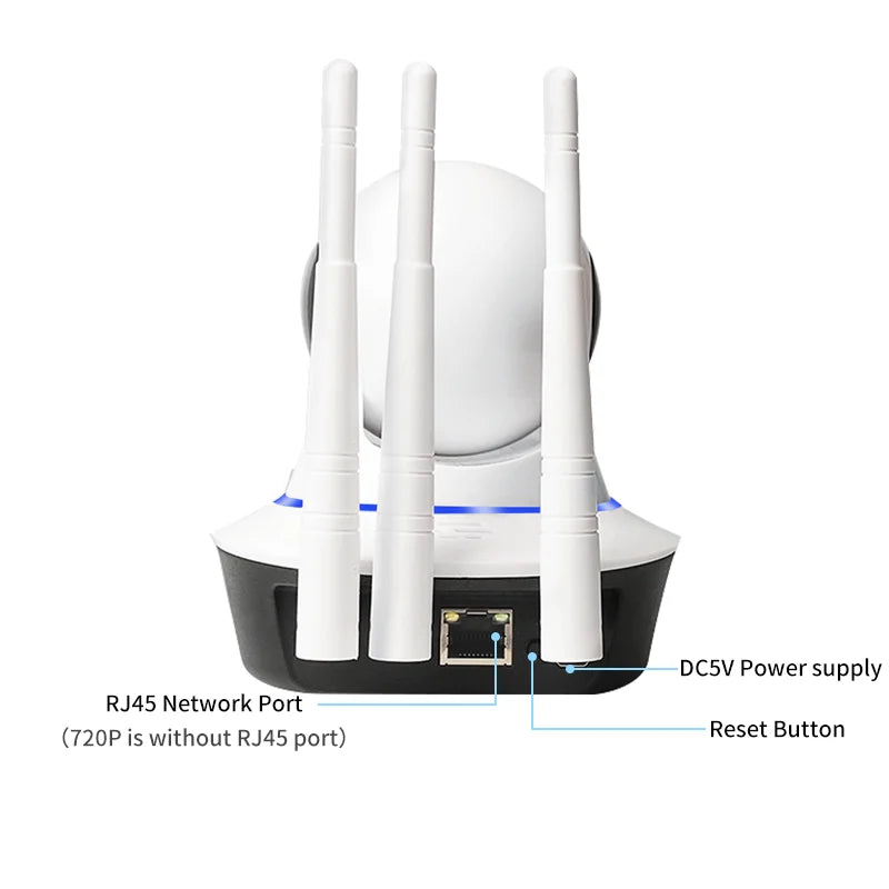 Yoosee 1080P WiFi IP Camera: Smart Home, Two-Way Audio, Pan/Tilt, RJ45 Support