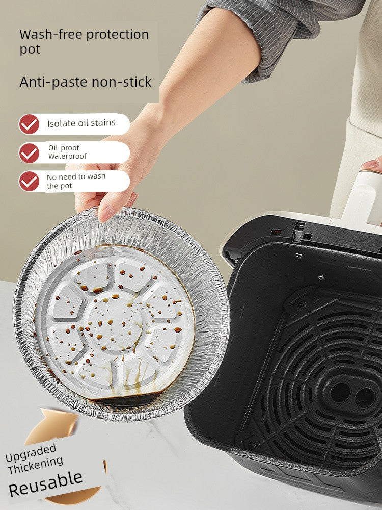 Supor Air Fryer Special Paper Tin Foil Bowl Box Barbecue Oven Baking Tinfoil Plate For Home Food Oil-Absorbing Sheet