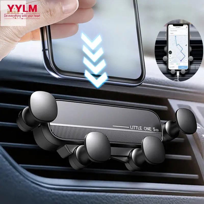 Universal Gravity Car Phone Holder - Air Vent Mount for iPhone & Xiaomi