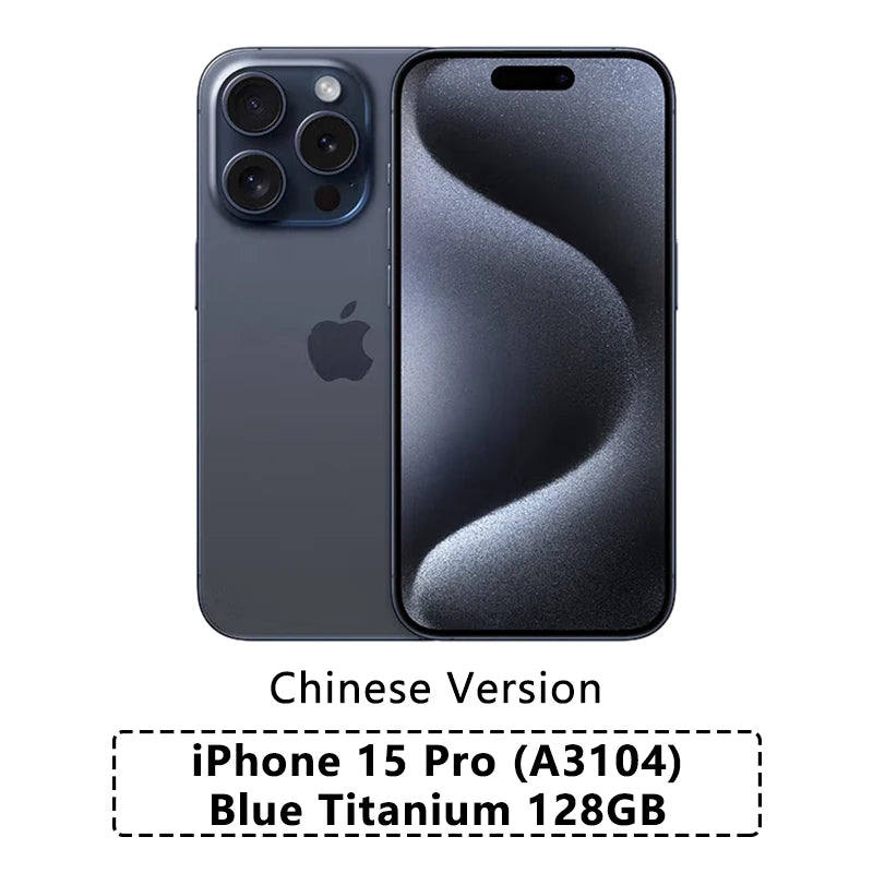New Apple iPhone 15 Pro A3104 - 6.1" 120Hz Super Retina XDR, A17 Pro Chip, 48MP Triple Cameras, Dual SIM, iOS 17 | tonyfinger store