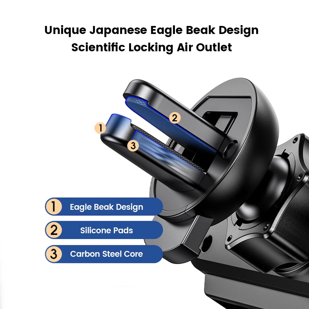 Universal Gravity Car Phone Holder - Air Vent Mount for iPhone & Xiaomi