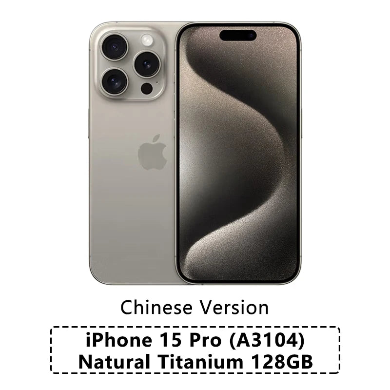 New Apple iPhone 15 Pro A3104 - 6.1" 120Hz Super Retina XDR, A17 Pro Chip, 48MP Triple Cameras, Dual SIM, iOS 17 | tonyfinger store