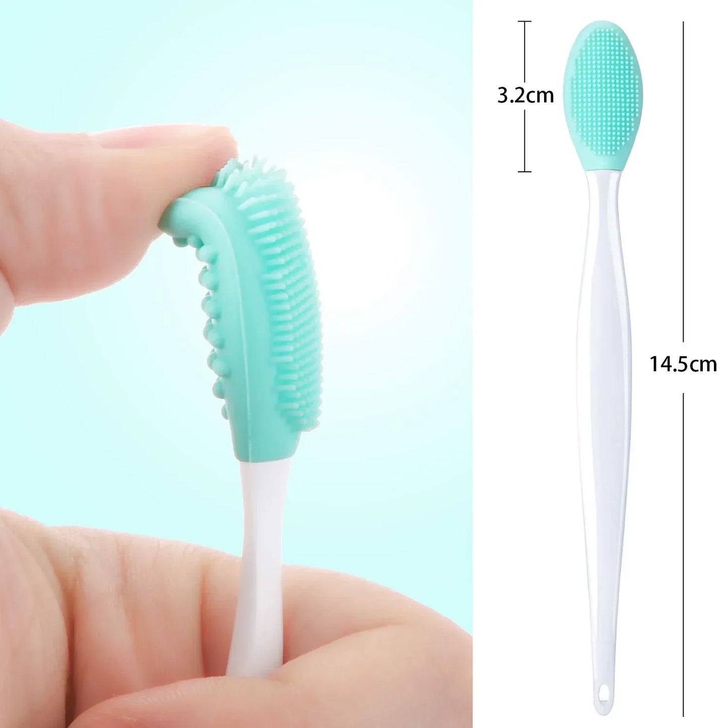 Silicone Face Cleansing Brush - Exfoliating Blackhead Remover for Nose & Skin Care