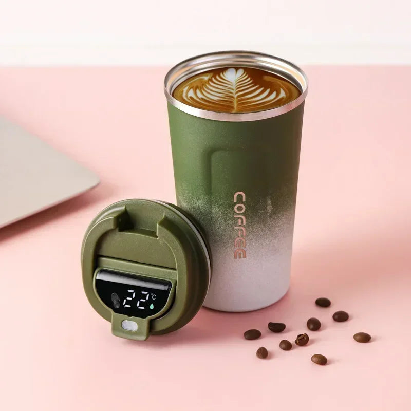 380/510ml Thermos Coffee Mug | Stainless Steel Insulated Tumbler with Temperature Display – tonyfinger store