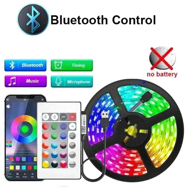 10m RGB LED Strip Light - USB