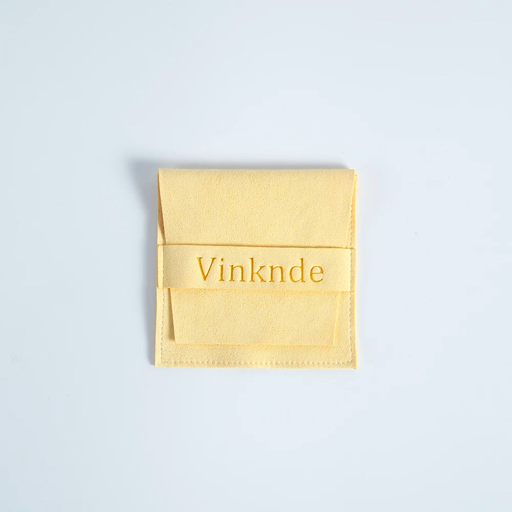 100pcs Custom Logo Microfiber Gift Bags | 8x8cm Jewelry Organizer Pouches | Personalized Wedding Favor, Candy Bags for Small Business | tonyfinger store