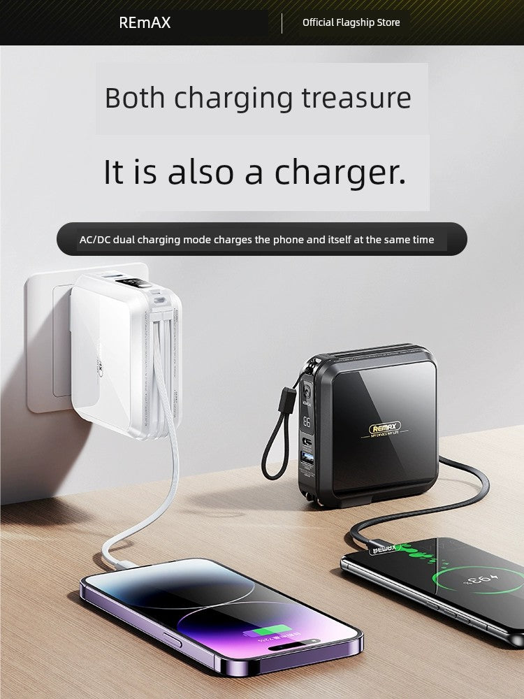 Remax Comes with Data Cable Plug Portable Power Bank