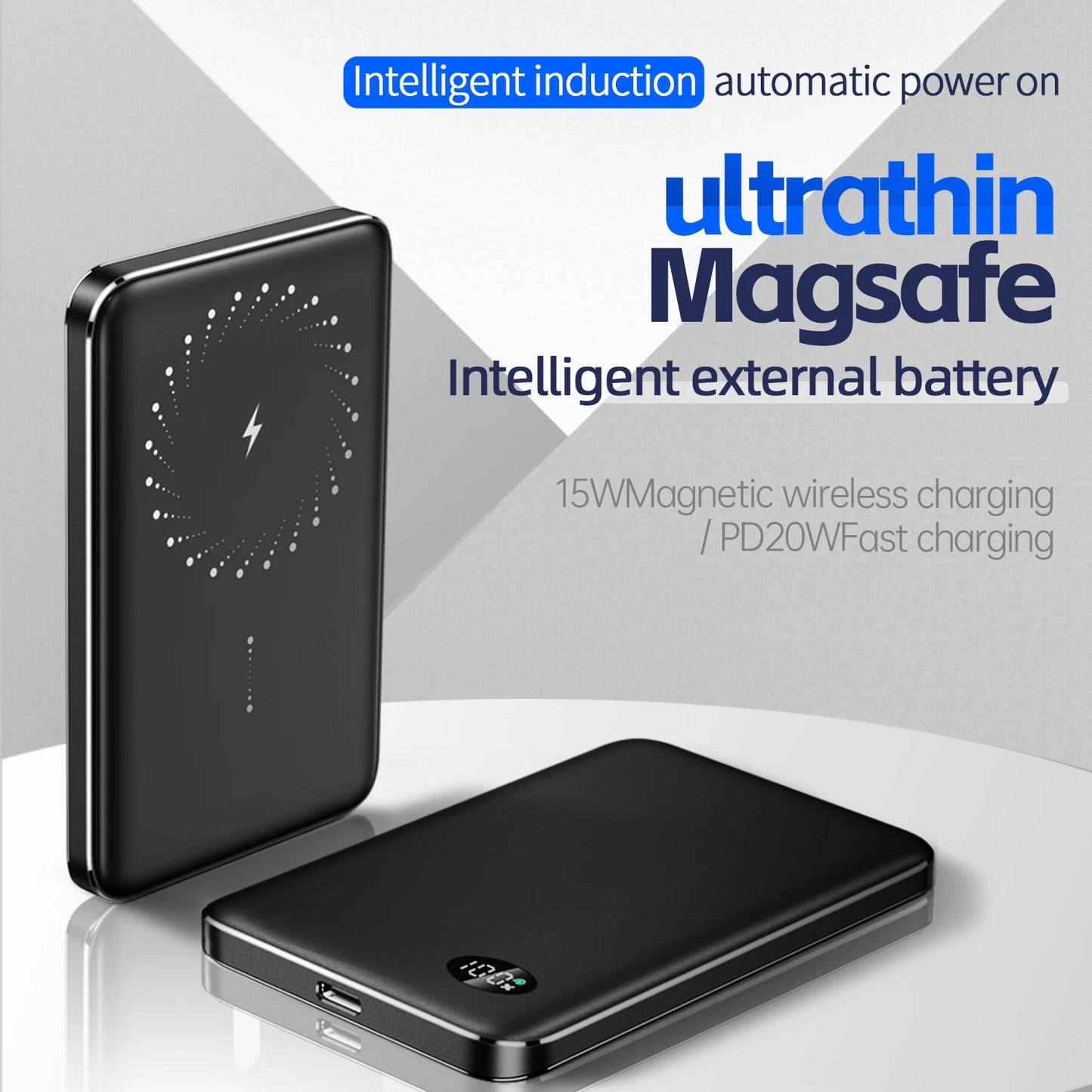 2024 New 20W Magnetic Power Bank | 10000mAh Wireless Charger | Fast Charging Backup Battery for iPhone 15/14/13/12Pro & Samsung | tonyfinger store