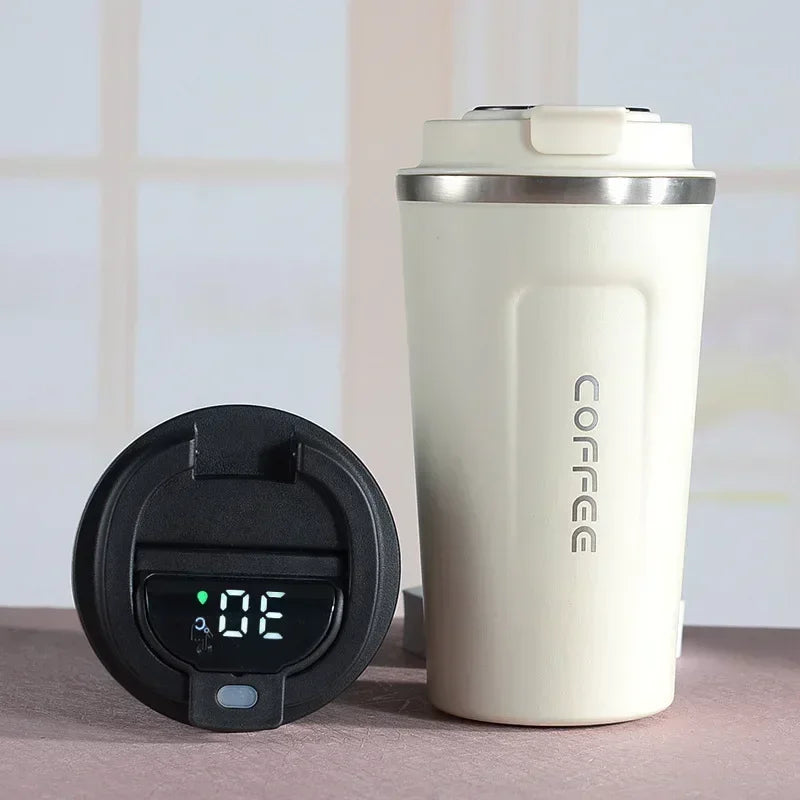 380/510ml Thermos Coffee Mug | Stainless Steel Insulated Tumbler with Temperature Display – tonyfinger store