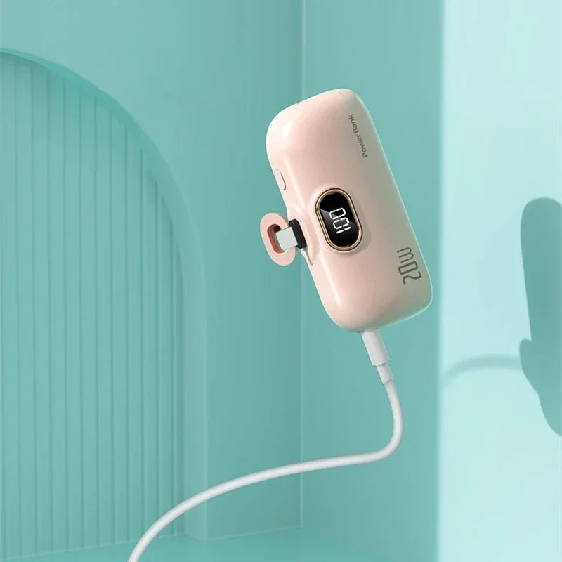 Xiaomi 10000mAh Wireless Power Bank Mini Capsule Fast Charging Mobile Power Supply Emergency External Battery For Type-c iPhone