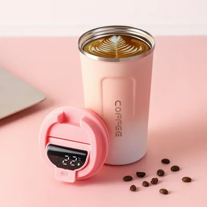 380/510ml Thermos Coffee Mug | Stainless Steel Insulated Tumbler with Temperature Display – tonyfinger store
