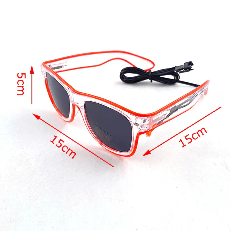1pc led glow sunglasses - neon party favors