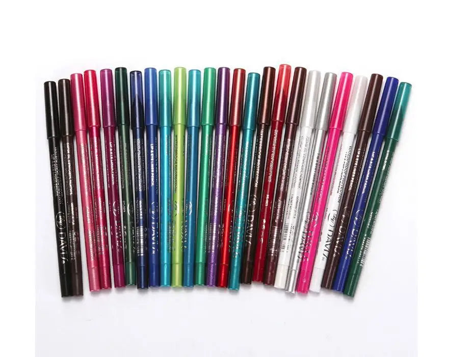 Waterproof Eyeliner Gel Pen - Blue, Purple, White