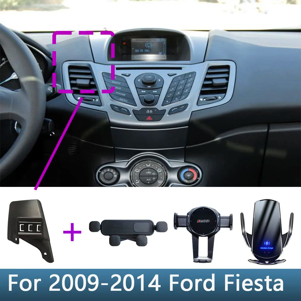 Ford Fiesta 2009-2014 Wireless Charging Phone Holder