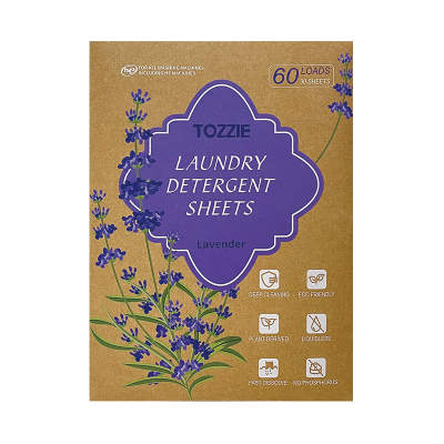 Tozzie Laundry Detergent Sheets- 30 sheets per pack ( 12 packs per carton )