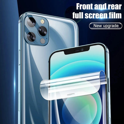 Full Cover Hydrogel Film For iPhone 14 13 12 11 Pro Max Mini Screen Protector 14 Plus XR XS Max 7 8 Plus SE 2020 Film Not Glass