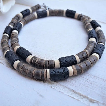 Mens Beaded necklace Necklace African Necklace Surfer necklace Mens necklace