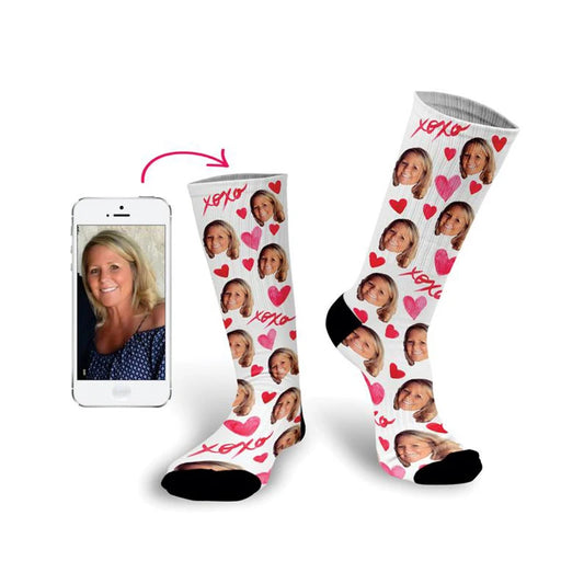 Custom Print Your Photo Pet Face Socks Personalized Long Socks Colorful Socks for Men Women Funny Novelty Socks Gifts