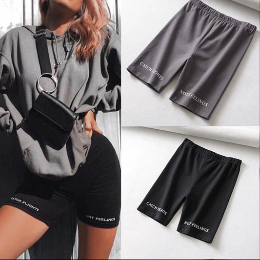 High Waist 2024 Fashion shorts women sexy biker shorts fitness korean casual sexy short cotton black Athleisure Cycling Shorts