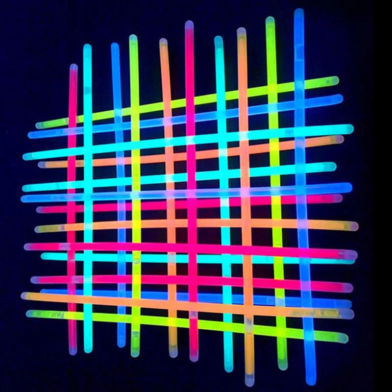 Party Fluorescence Light Glow Sticks Bracelets Necklaces Neon For Wedding Party Glow Sticks Bright Colorful Glow Stick