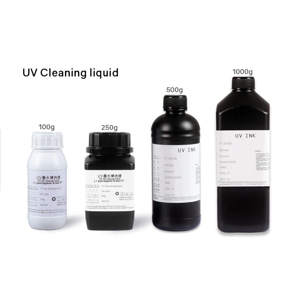 Powerful cleaning solution for UV printer ink remove clogged print head moisturizing liquid compatible with Epson Seiko Ricoh HP