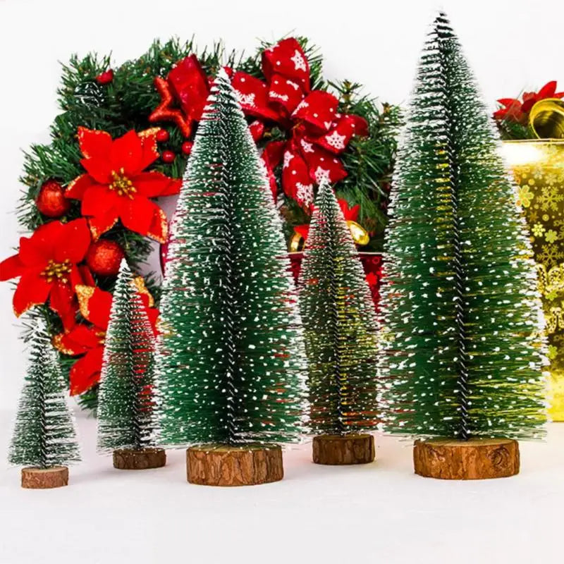 1 Pcs Mini Christmas Tree | DIY Pine Tree Desktop Decoration | Home Christmas Décor | Festive Pine Tree for Holiday Decoration | Tonyfinger Store