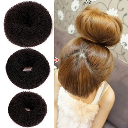 Elegant Hair Bun Donut Foam - 3 Colors, Easy Styling Tool for Women & Girls