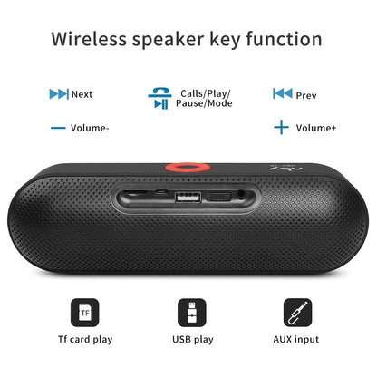 NBY 18 Portable Bluetooth Speaker Mini Wireless Speakers 3D Stereo Music Surround Support TF Card FM Radio Subwoofer Loudspeaker