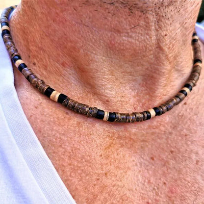 Mens Beaded necklace Necklace African Necklace Surfer necklace Mens necklace