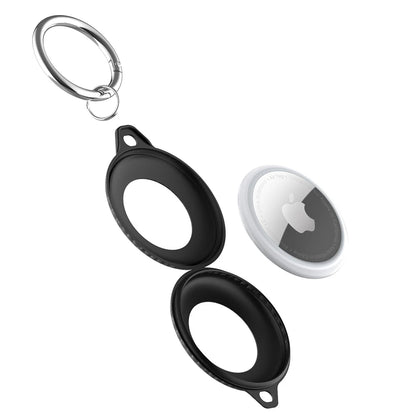 For Apple Airtag Case Carbon Hard Anti-lost Anti-Scratch Keychain Cover For Airtags Matte Slim TPU Loop GPS Protective Sleeve