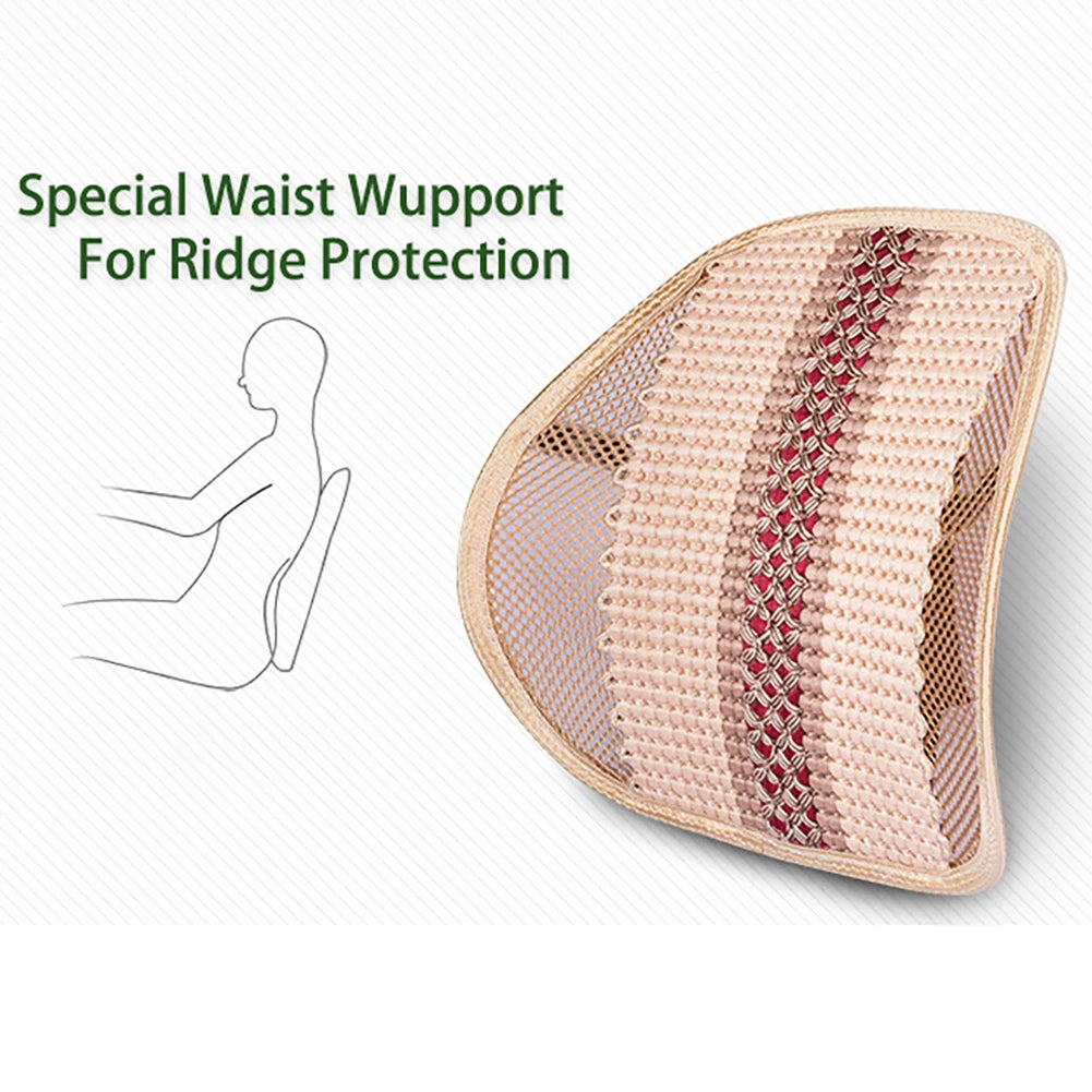 Car chair lumbar cushion  Lumbar Support Car Back seat Cushion Office Home Mesh Chair For Heat Hair With Car seat chair Chushion