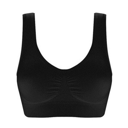 Sexy women push up  BREAST   bra big size backless  bras plus size wireless brassiere breathable seamless bra 1pcs wfws01