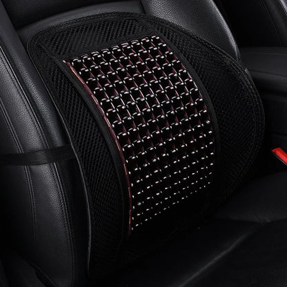 Universal Woodwork Car Back Support Chair Massage Lumbar Support Waist Cushion Mesh Ventilate Cushion Pad For Car Office Home