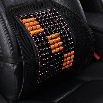 Universal Woodwork Car Back Support Chair Massage Lumbar Support Waist Cushion Mesh Ventilate Cushion Pad For Car Office Home