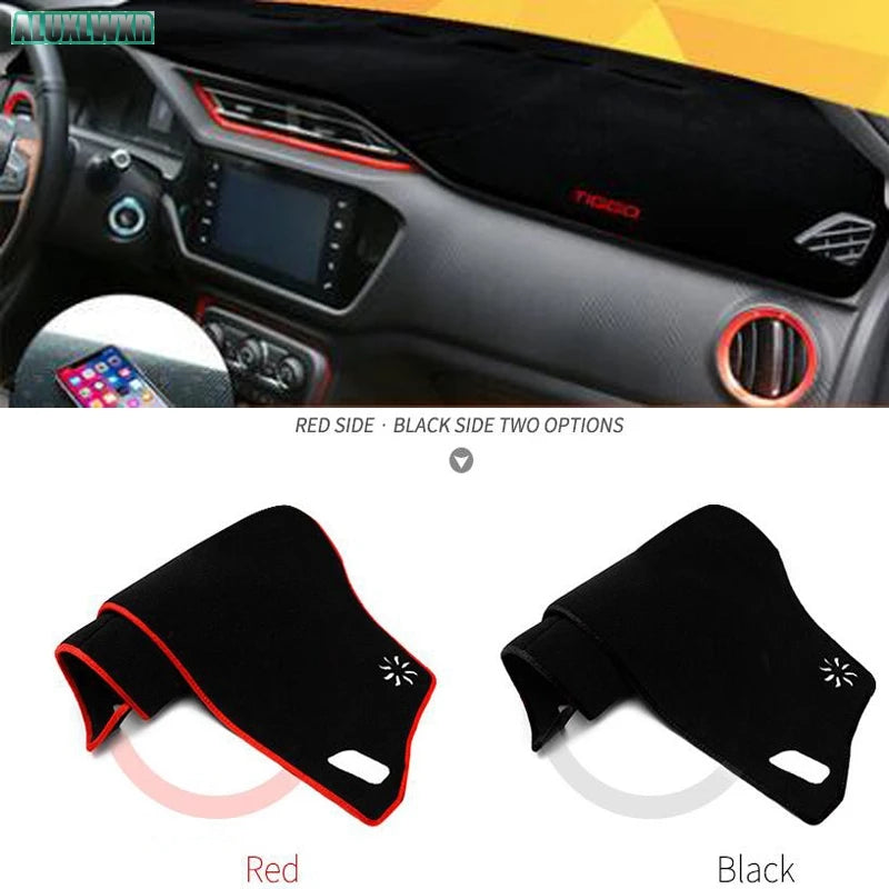 Car Dashboard Avoid Light Pad Instrument Platform Desk Cover Mats Carpets Auto Accessories for Chery Tiggo 2 Pro 3 4 5 7 8 Pro