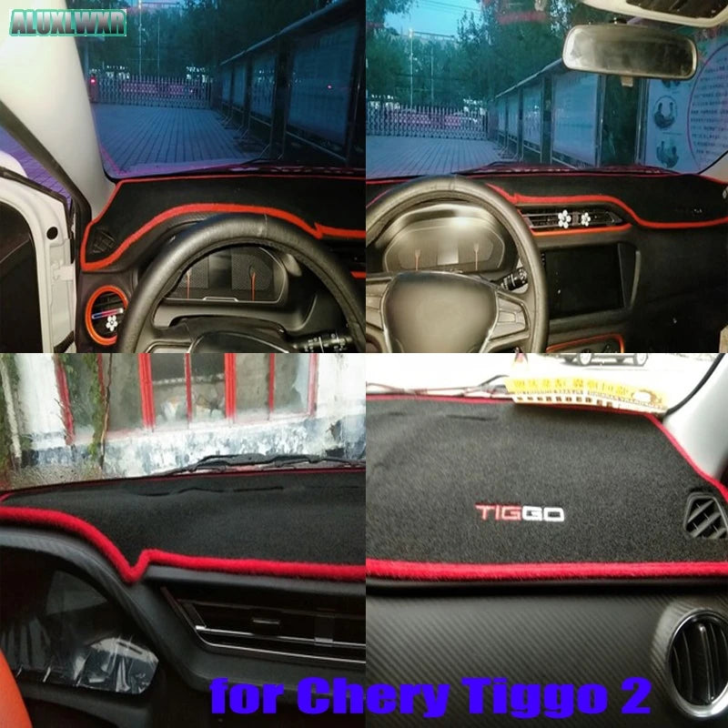 Car Dashboard Avoid Light Pad Instrument Platform Desk Cover Mats Carpets Auto Accessories for Chery Tiggo 2 Pro 3 4 5 7 8 Pro