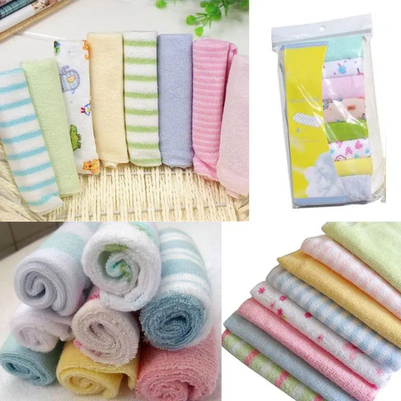 8pcs Soft Baby Washcloths & Towels for Newborns & Toddlers - 2017 Edition