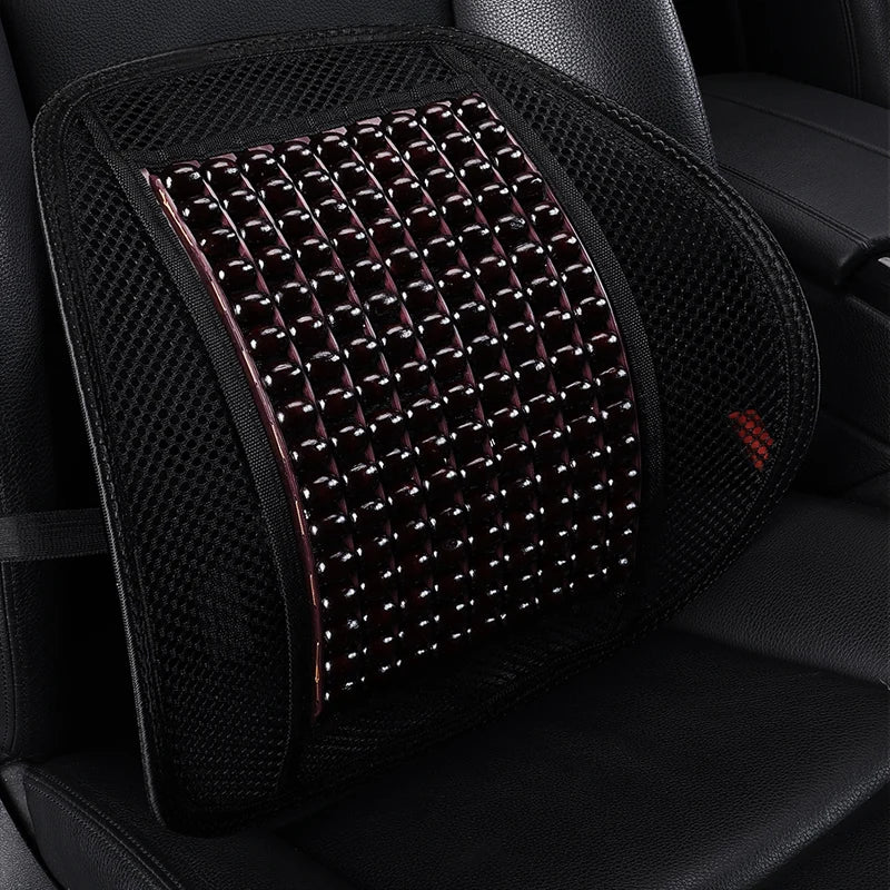 Universal Woodwork Car Back Support Chair Massage Lumbar Support Waist Cushion Mesh Ventilate Cushion Pad For Car Office Home