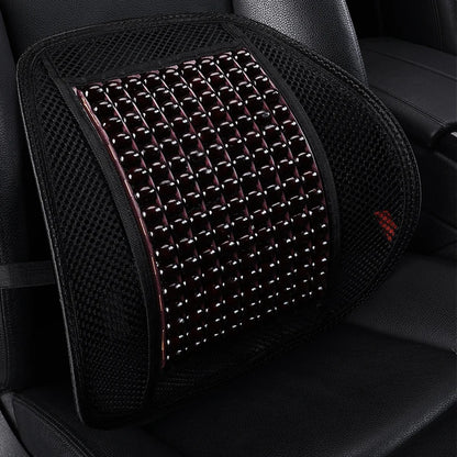 Universal Woodwork Car Back Support Chair Massage Lumbar Support Waist Cushion Mesh Ventilate Cushion Pad For Car Office Home