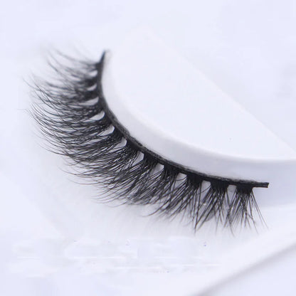 NEW 5 pairs Handmade 3d mink lashes short False Eyelashes Cross Messy Dense Natural Eye Lashes Stage Makeup False Eyelashes