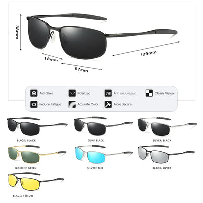 Fashion Polarized Sunglasses Men Women Brand Designer Retro Male Driving Glasses Polaroid Small Lens Outdoor oculos de sol UV400