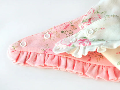 Cute Cotton Baby Bibs - Lace Bow Princess Drool Cloths