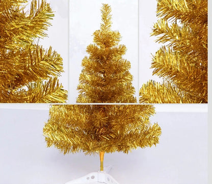 Home Event Party Christmas Xmas Tree 60cm Mini Golden Pine Artificial Christmas Tree