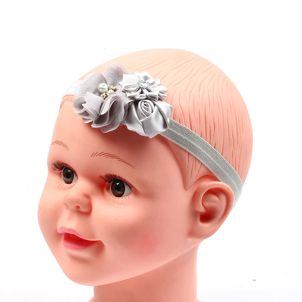 Soft Hair Bandage Tie Band Headband Bow Turban For Newborn Kids Headwear Baby Girl Accessories Bowknot Flower Elastic Children