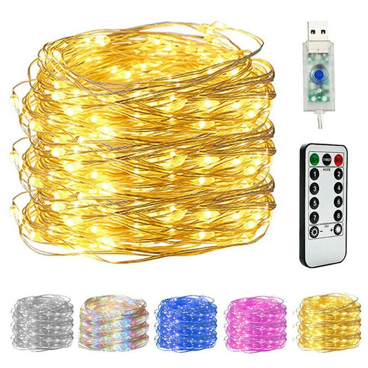 led copper wire fairy lights - usb