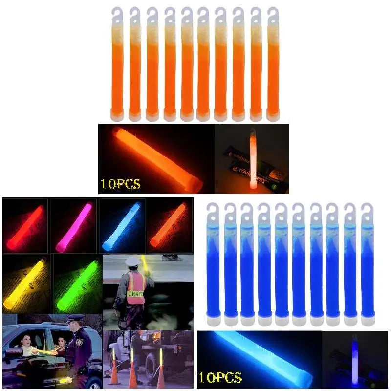 10pcs 6" Industrial Glow Sticks 