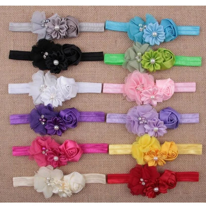 Soft Hair Bandage Tie Band Headband Bow Turban For Newborn Kids Headwear Baby Girl Accessories Bowknot Flower Elastic Children